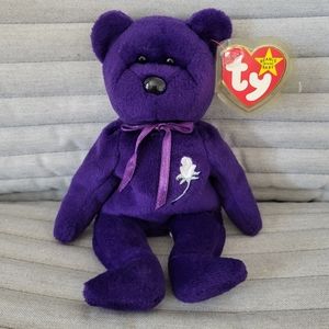 Retired Ty Beanie Baby Princess Diana Bear Tag Protector Rare Plushie Gift